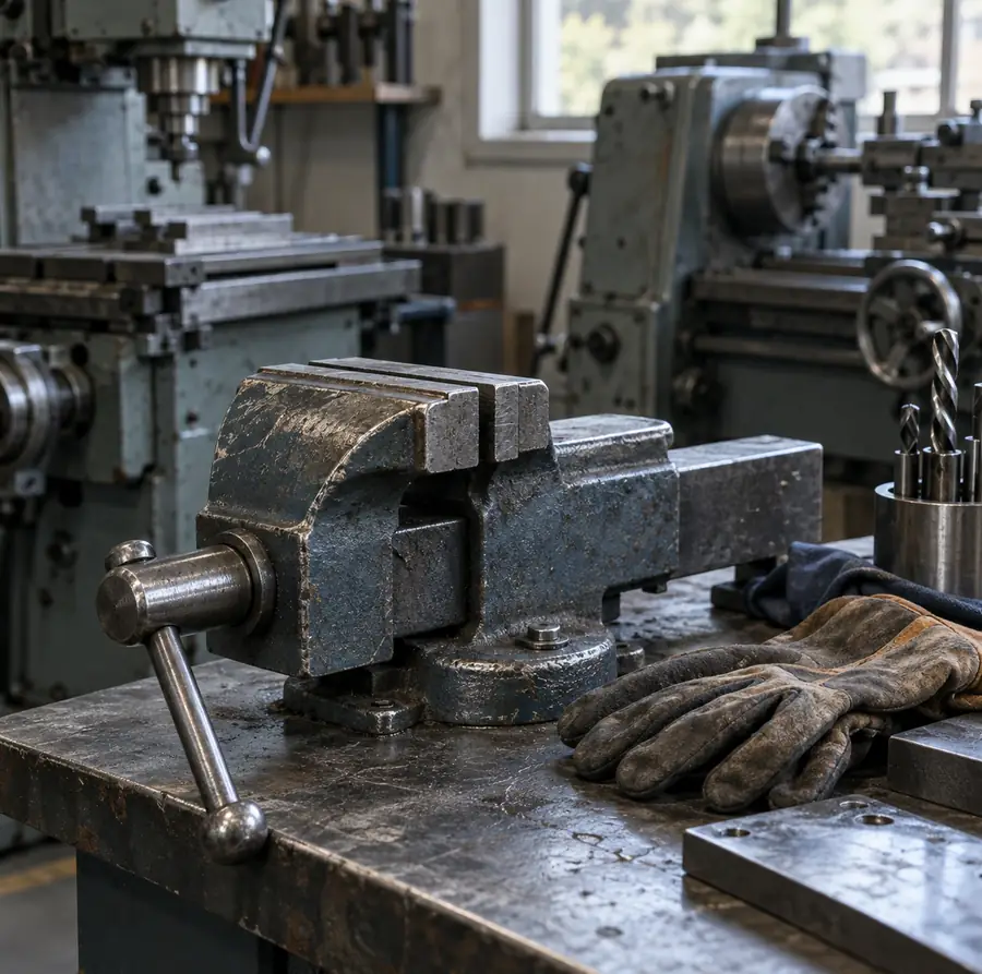 Illustration of fabrication businesses equipment and workspace